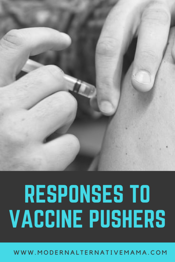 Responses to Vaccine Pushers