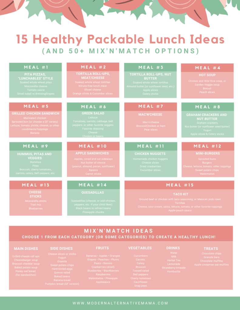 15 Healthy Packable Lunch Ideas