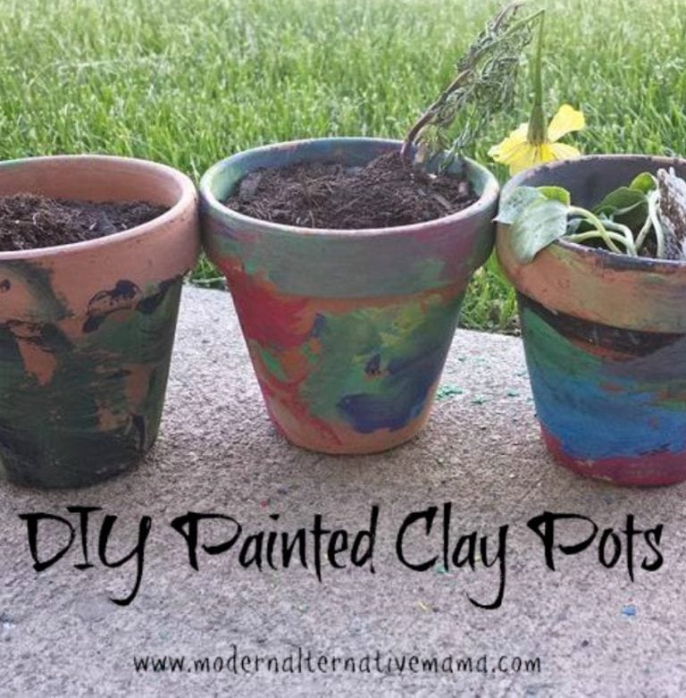 DIY Painted Clay Pots