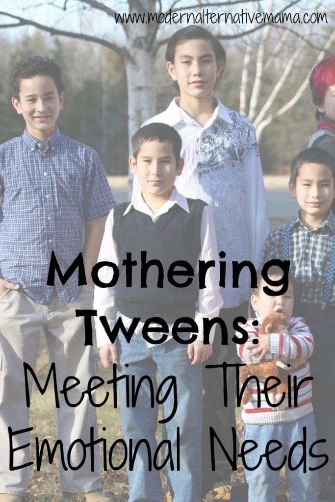 mothering tweens: meeting their emotional needs