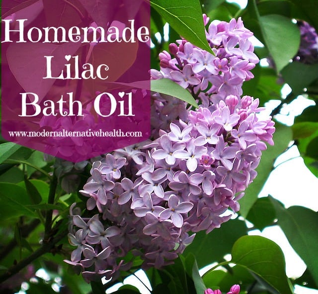 Homemade Lilac Bath Oil 