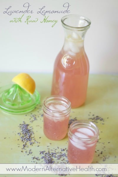 Lavender Lemonade with Raw Honey
