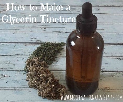 how to make a glycerin tincture