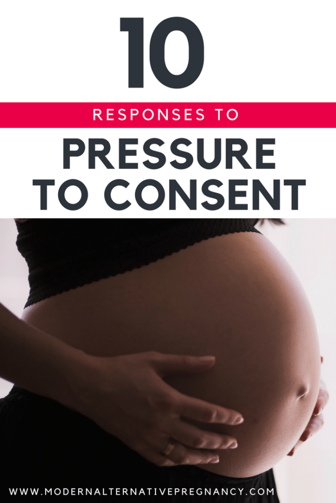pressure to consent