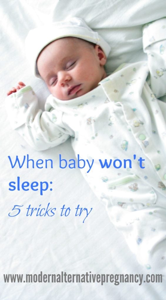 when baby won't sleep vertical