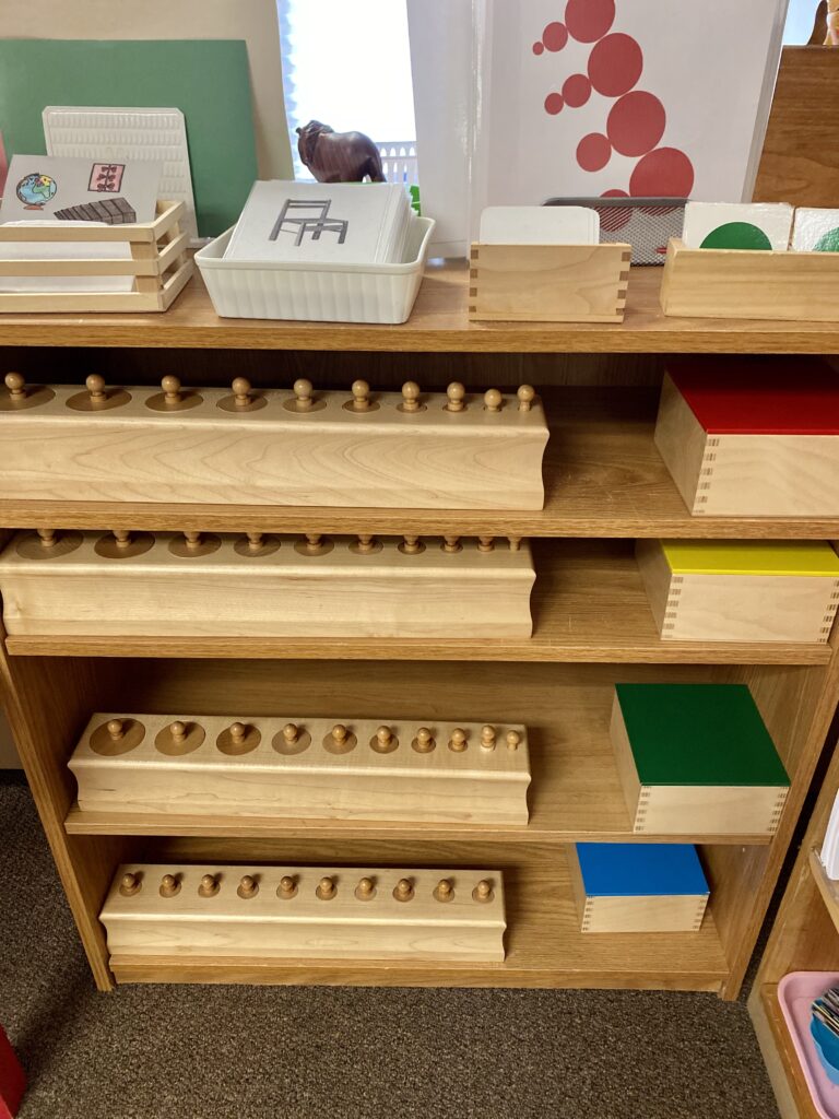 Various Montessori wooden toys