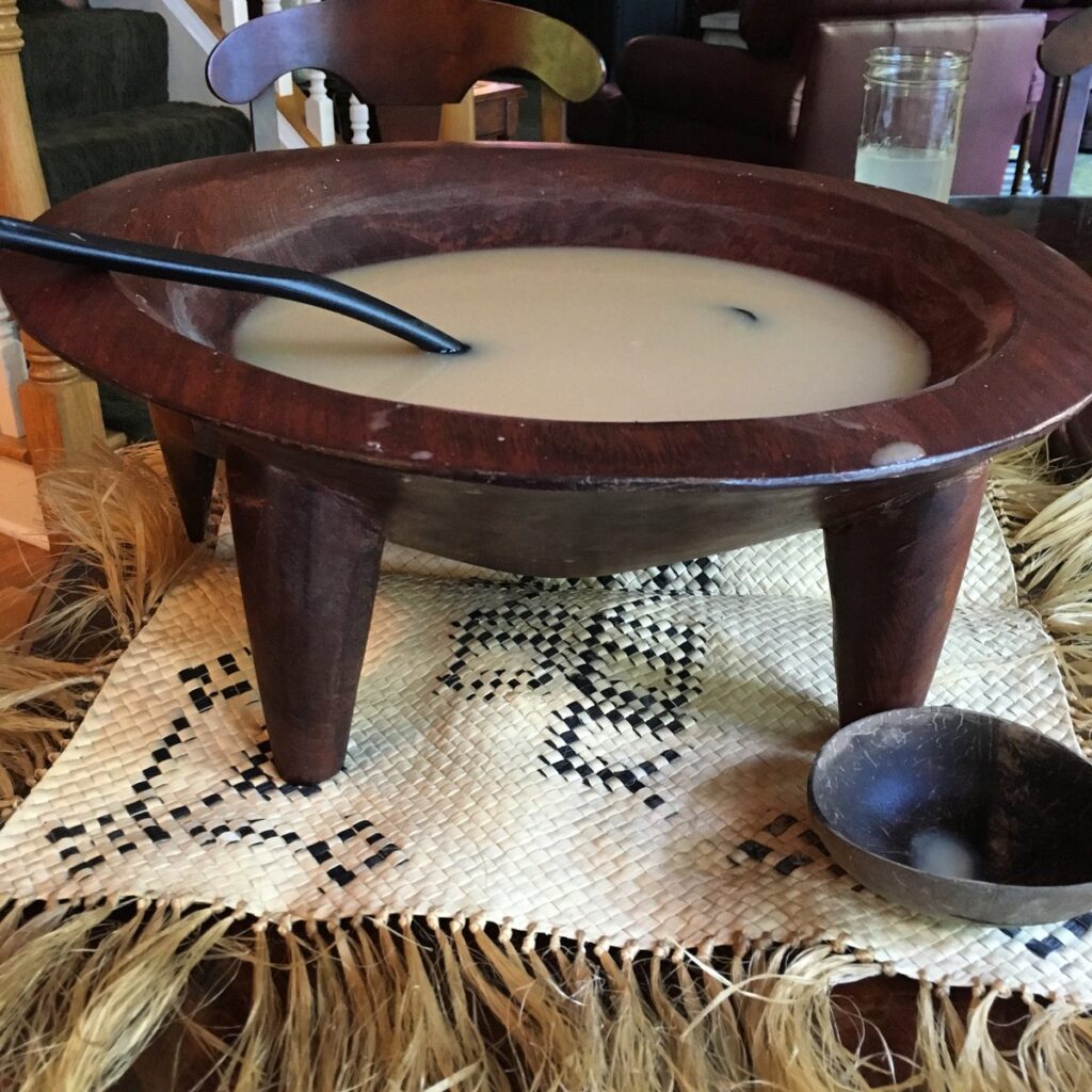 Bowl of kava drink