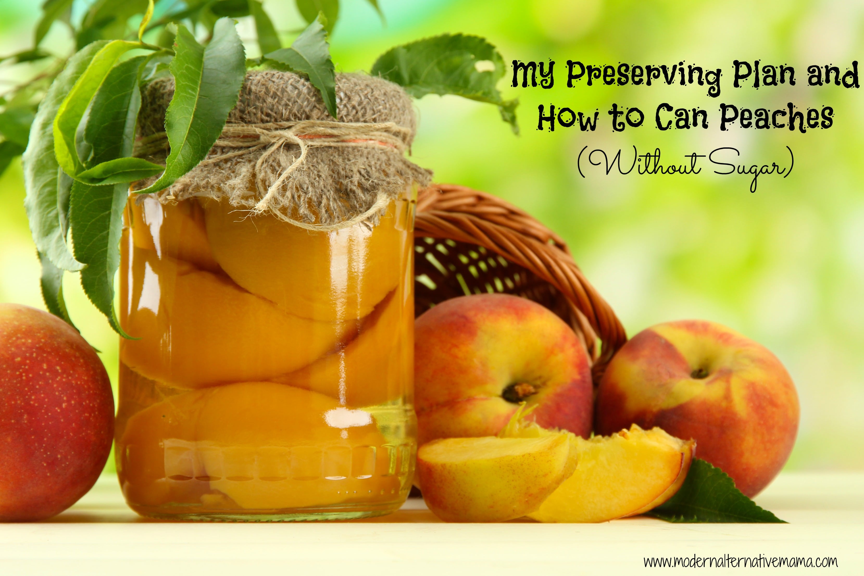 How to Can Peaches (Without Sugar) Modern Alternative Mama