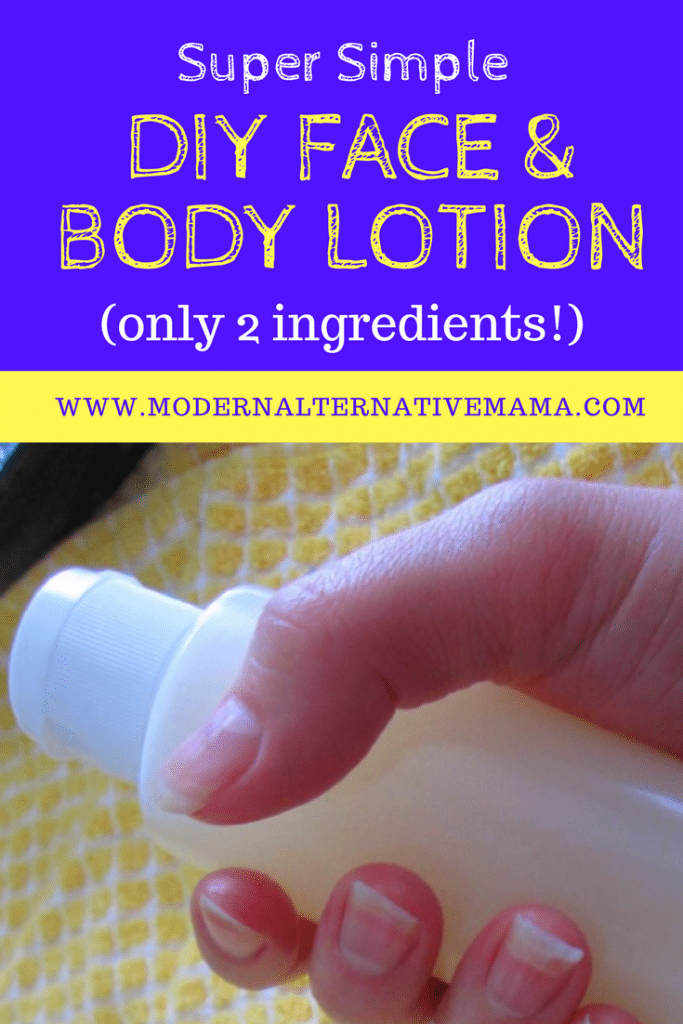 Super Simple DIY Face & Body Lotion (only 2 ingredients!)