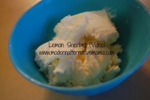 lemon sherbet