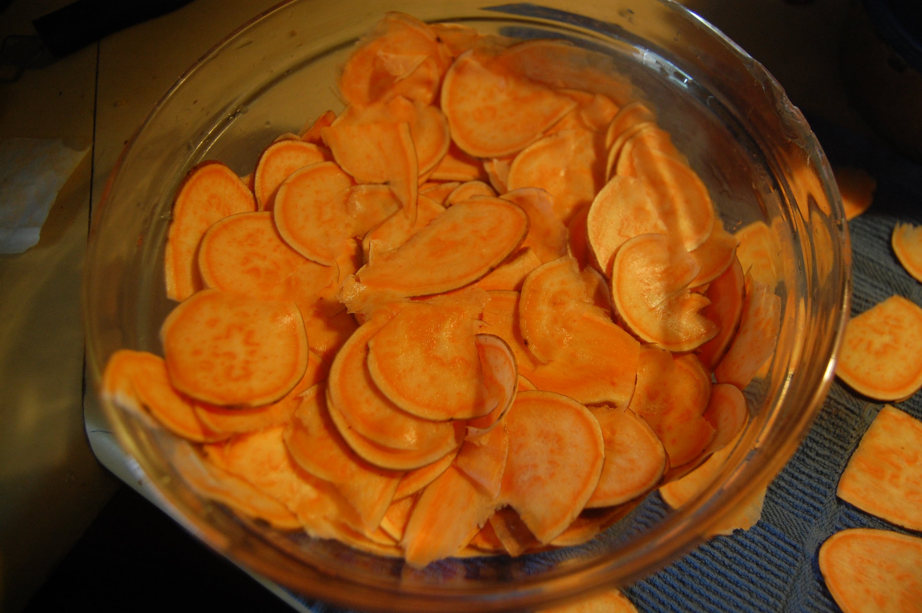 sweet potato slices