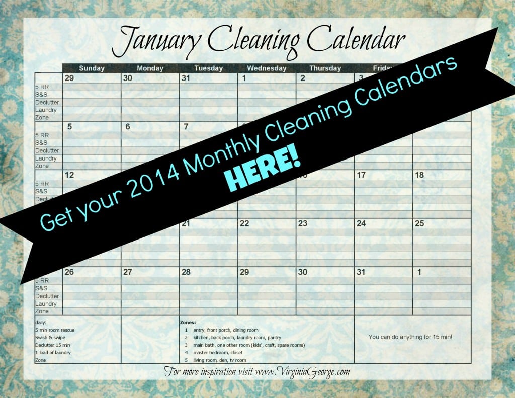 Do you have a cleaning calendar? 