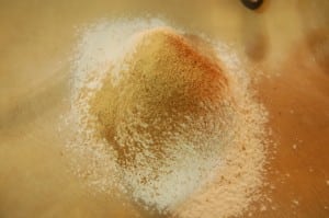 flour and spices