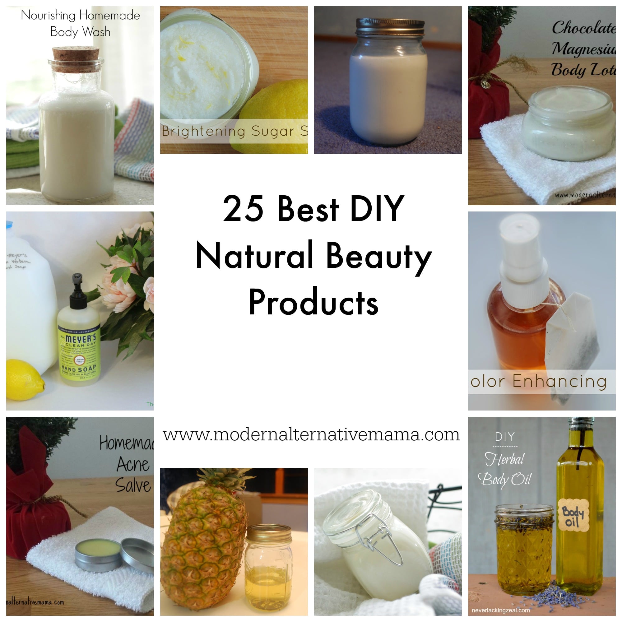 25 Best DIY Natural Beauty Products Modern Alternative Mama