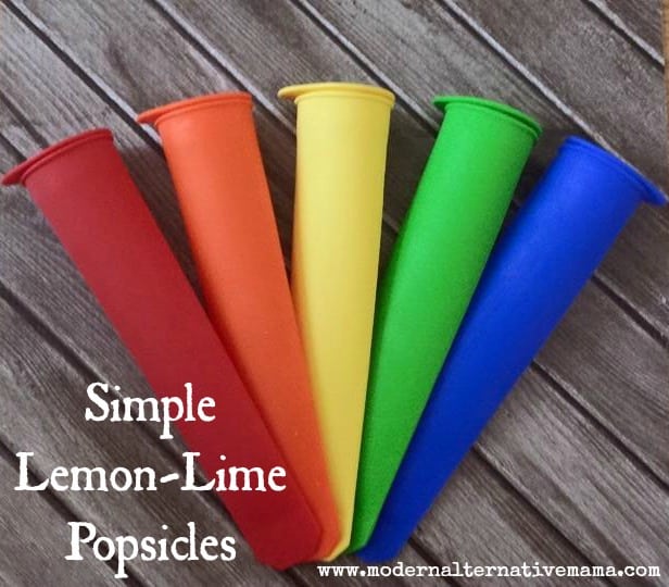 Simple LemonLime Popsicles