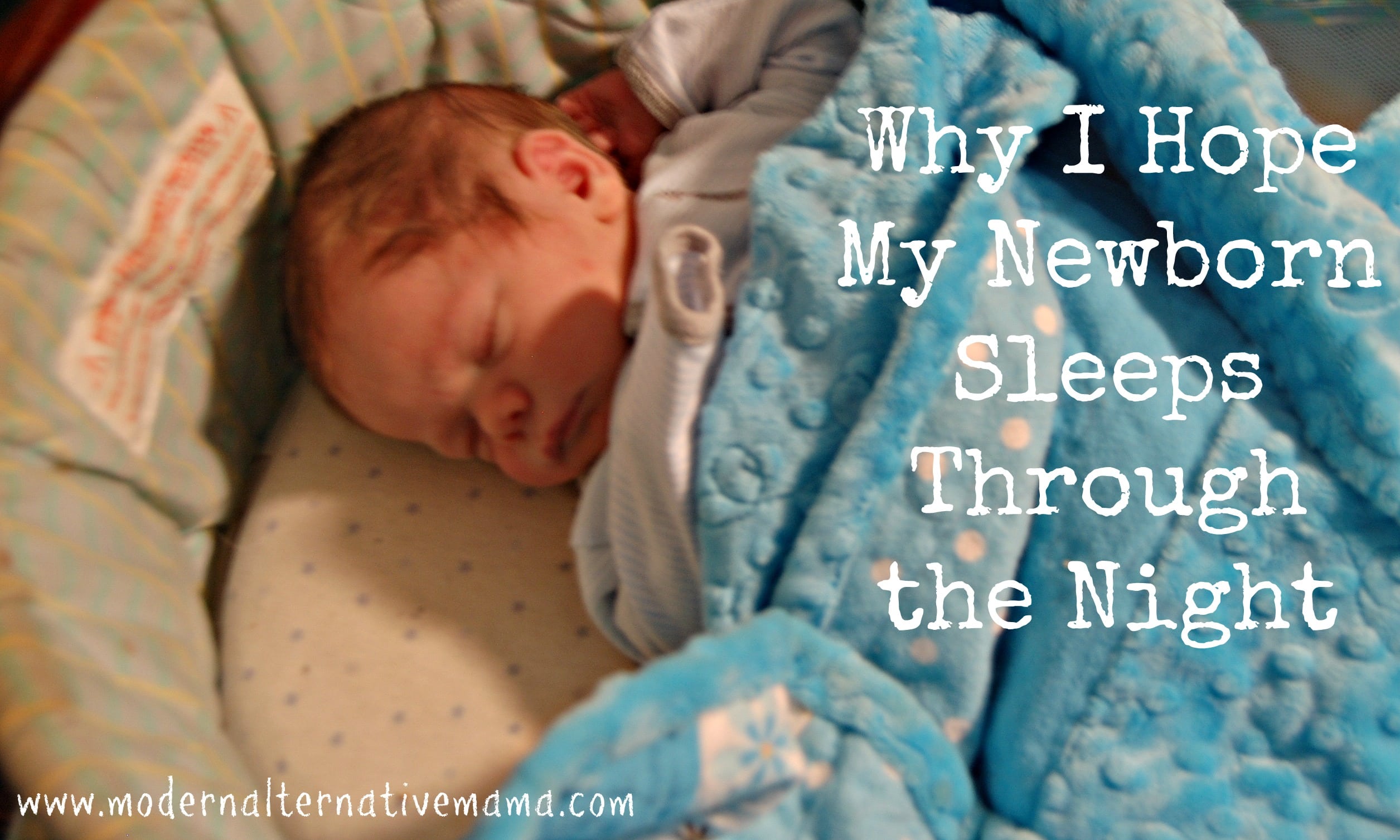 newborn sleeps through night