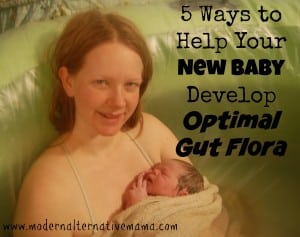 optimal gut flora for new baby