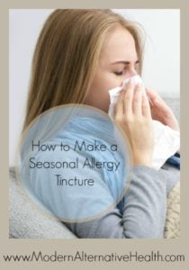 How to Make a Seasonal Allergy Tincture -www.modernalternativemama.com